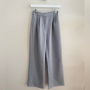 Abercrombie & Fitch Gray Wide-Leg Trousers | Curve Love | 00R | 24